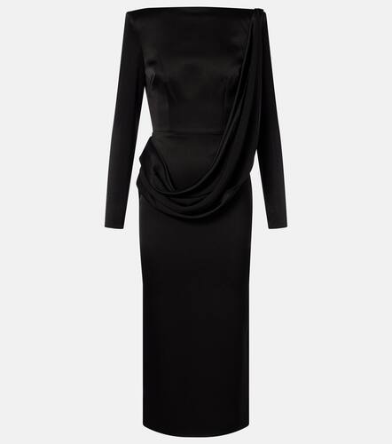 Asymmetric draped midi dress - Alex Perry - Modalova