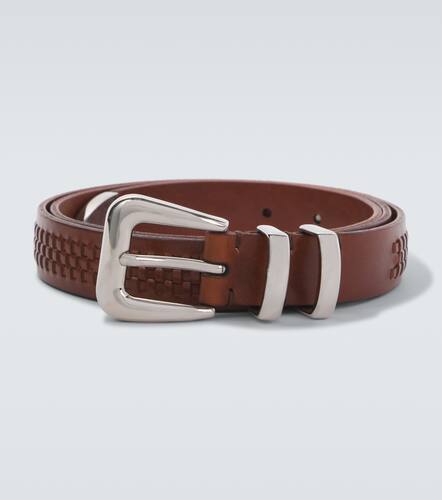Braided leather belt - Brunello Cucinelli - Modalova