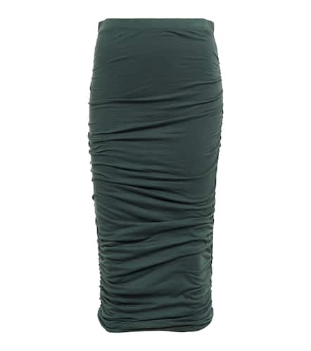 Lisa ruched cotton-blend midi skirt - Velvet - Modalova