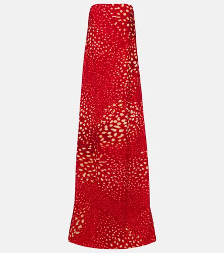 Printed strapless maxi dress - Dries Van Noten - Modalova