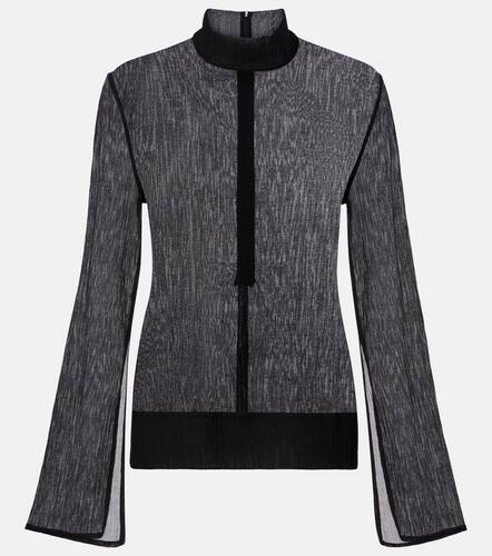 Cotton and silk turtleneck top - Toteme - Modalova