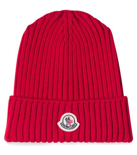 Logo virgin wool beanie - Moncler Enfant - Modalova