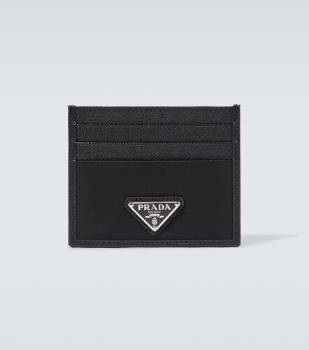 Re-Nylon leather-trimmed card holder - Prada - Modalova