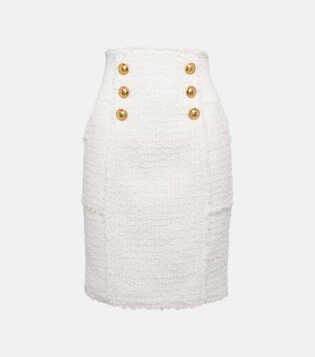 Balmain High-rise tweed miniskirt - Balmain - Modalova