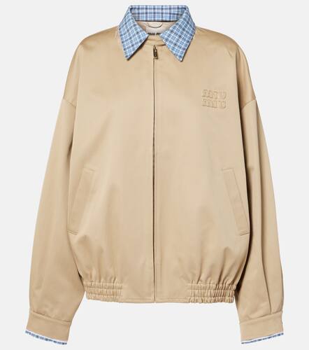 Miu Miu Checked cotton jacket - Miu Miu - Modalova