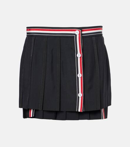 Asymmetric wool-blend miniskirt - Thom Browne - Modalova