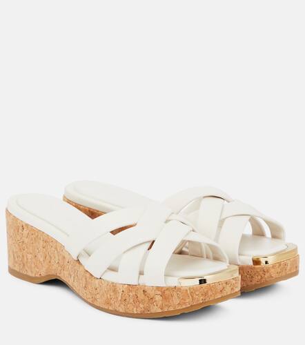 Jimmy Choo Mules Maribou 50 en cuir - Jimmy Choo - Modalova