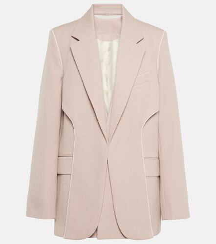 Asymmetric wool-blend blazer - Victoria Beckham - Modalova