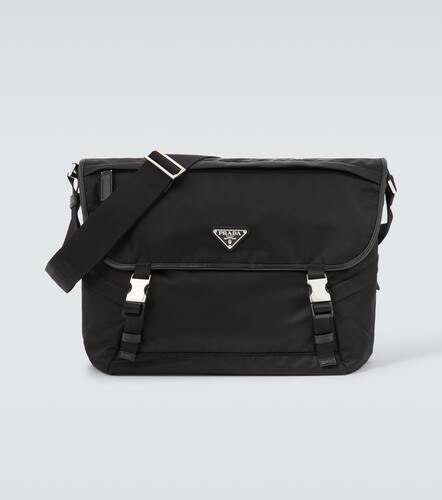 Leather-trimmed Re-Nylon messenger bag - Prada - Modalova