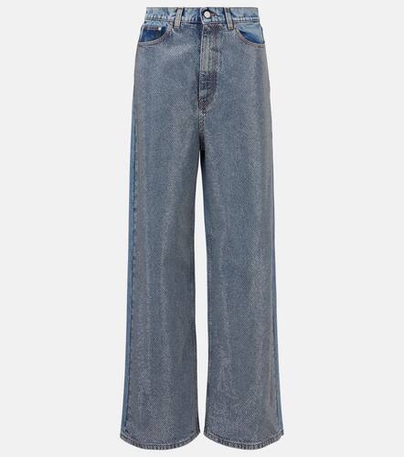 Crystal-embellished wide-leg jeans - Stella McCartney - Modalova