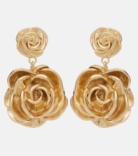 Floral -plated drop earrings - Magda Butrym - Modalova