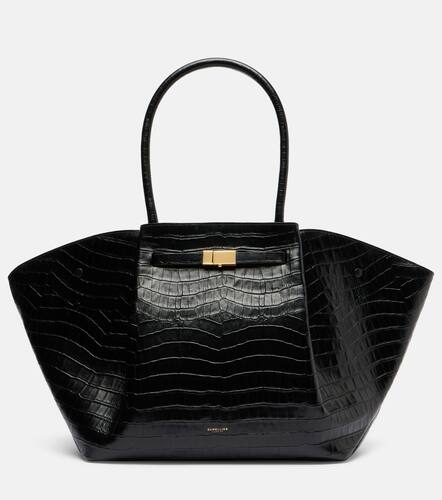 New York croc-effect leather tote bag - DeMellier - Modalova