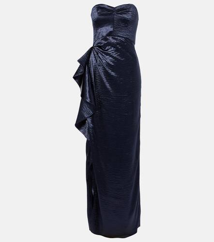 Eymen draped crushed satin gown - Safiyaa - Modalova
