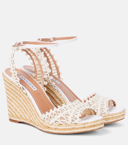 Kahlo 105 raffia espadrille wedges - Aquazzura - Modalova