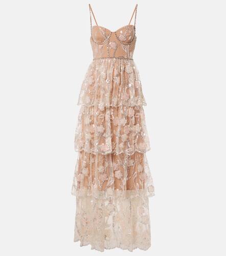 Embellished tiered corset gown - Self-Portrait - Modalova