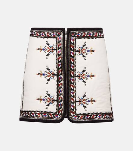 Zeria embroidered cotton miniskirt - Marant Etoile - Modalova