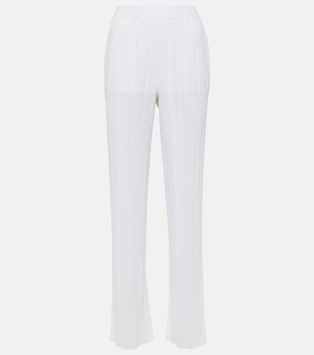 Pleated knit straight pants - Stella McCartney - Modalova