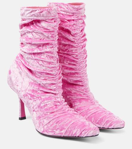 Bottines Lotta 85 en velours - Jimmy Choo - Modalova