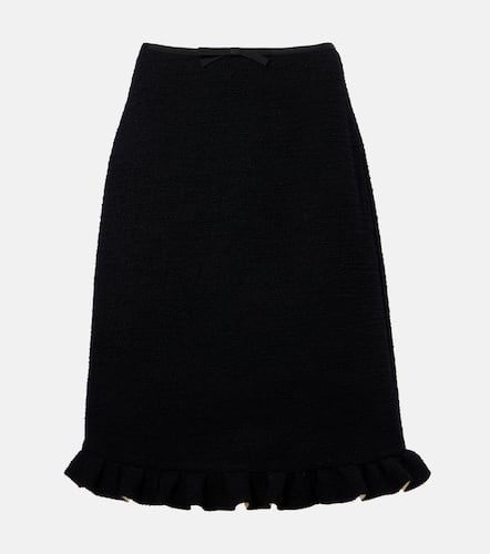 Ruffled wool-blend miniskirt - Valentino - Modalova