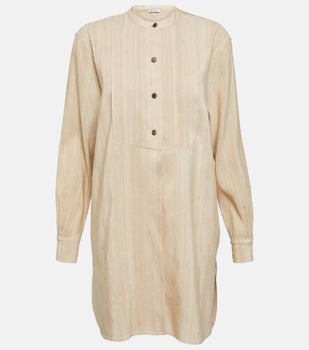 Vestido corto de seda a rayas - Loro Piana - Modalova