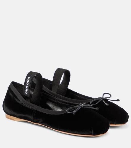 Miu Miu Velvet ballet flats - Miu Miu - Modalova
