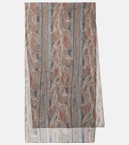 Saint Laurent Printed silk scarf - Saint Laurent - Modalova