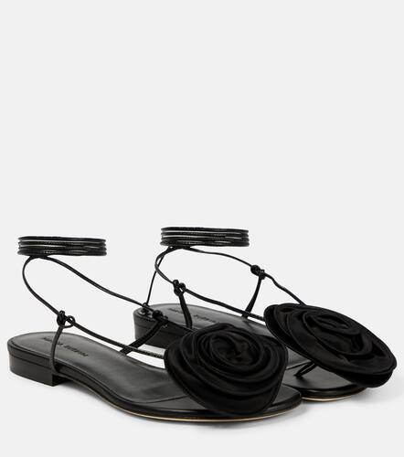 Applique leather sandals - Magda Butrym - Modalova