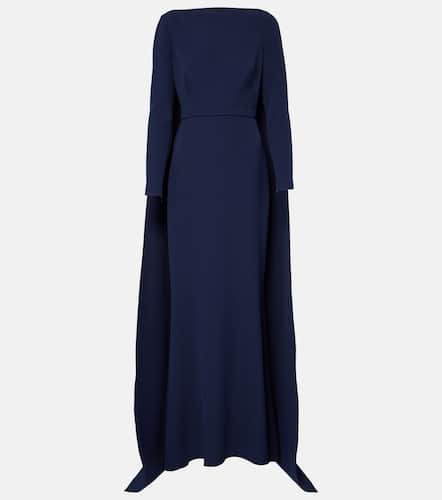 Safiyaa Ginevra caped crÃªpe gown - Safiyaa - Modalova