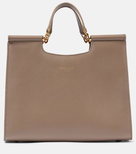 Sicily Medium leather tote bag - Dolce&Gabbana - Modalova