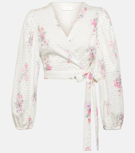Top raccourci Kinza en coton  fleurs - LoveShackFancy - Modalova