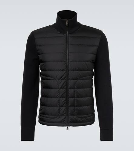 Maglia down-paneled wool-blend jacket - Moncler - Modalova