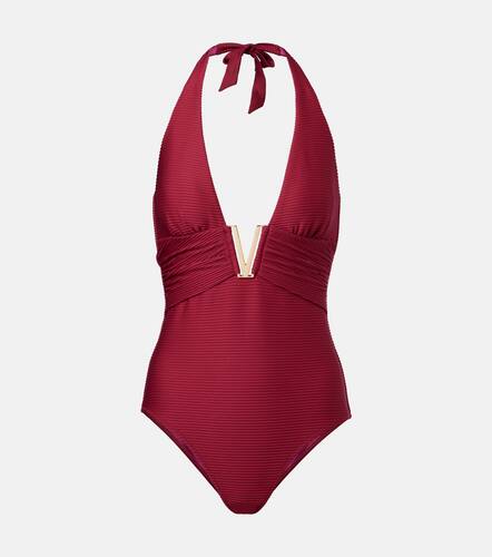 Cassis halterneck ruched swimsuit - Heidi Klein - Modalova