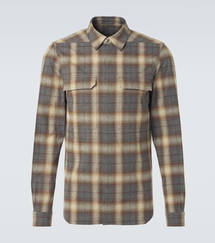 Chemise en coton  carreaux - Rick Owens - Modalova