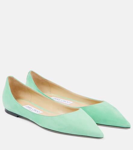 Jimmy Choo Ballerines Love en daim - Jimmy Choo - Modalova