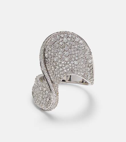 Kt white gold ring with diamonds - Kamyen - Modalova