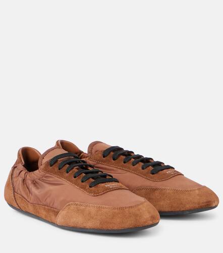Collapse Re-Nylon and suede sneakers - Prada - Modalova