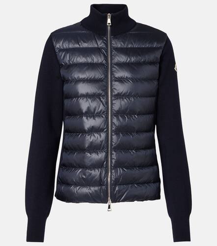 Cardigan matelass en laine vierge - Moncler - Modalova