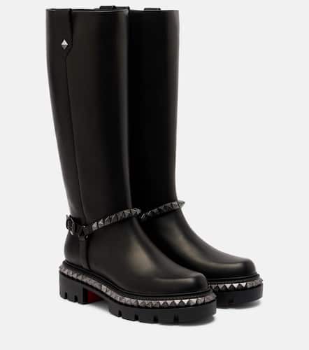 Marinetta studded leather knee-high boots - Christian Louboutin - Modalova