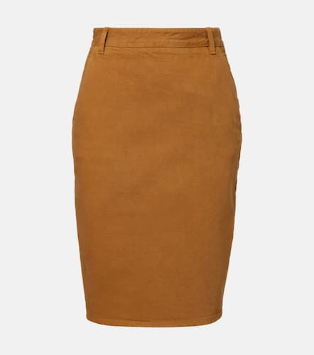 Saint Laurent Cotton pencil skirt - Saint Laurent - Modalova