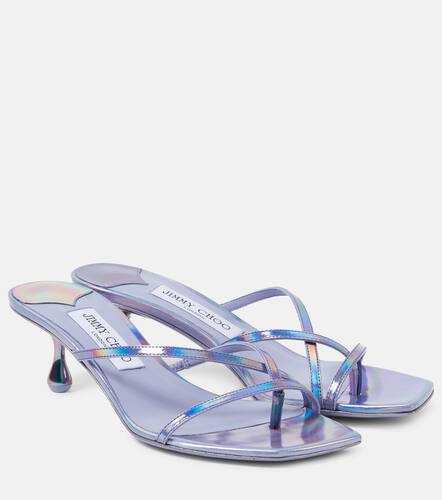 Mules Etana 50 en cuir mtallis - Jimmy Choo - Modalova