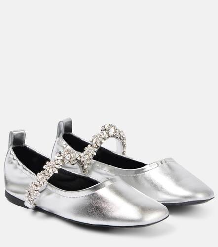 Elsa metallic faux leather ballet flats - Stella McCartney - Modalova