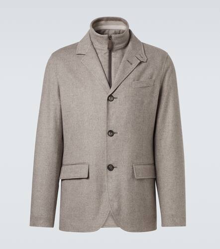Herno Blazer en soie et cachemire - Herno - Modalova