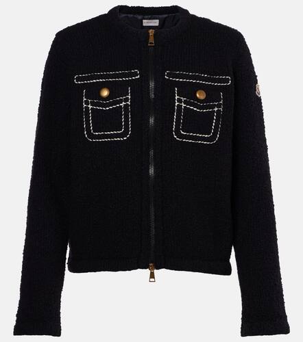 Wool-blend bouclÃ© down jacket - Moncler - Modalova