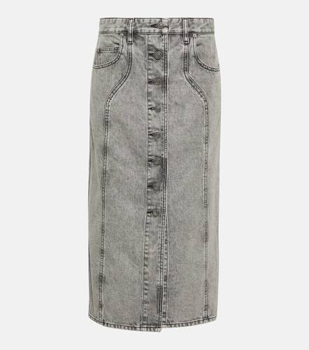Vandy denim midi skirt - Marant Etoile - Modalova