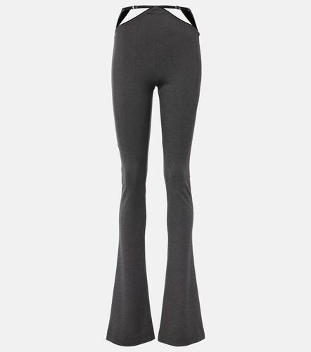 Cutout jersey flared pants - The Attico - Modalova