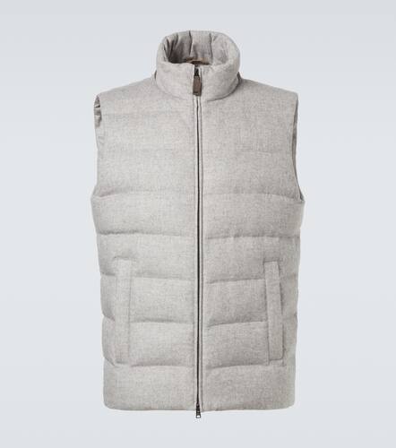 Veste doudoune sans manches en soie et cachemire - Herno - Modalova