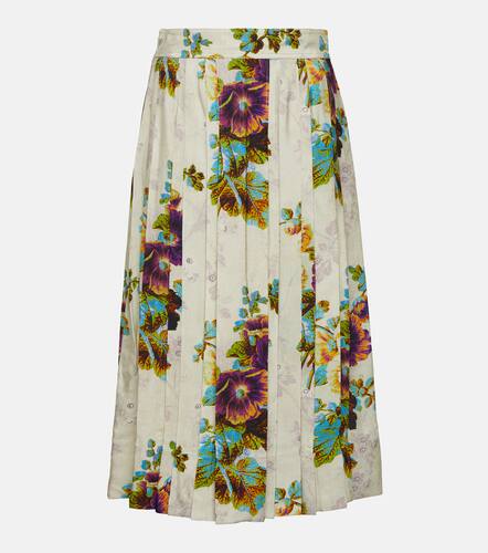 Tory Burch Floral satin midi skirt - Tory Burch - Modalova