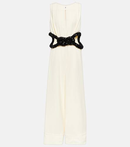 Robe longue en crpe  ornements - Jil Sander - Modalova