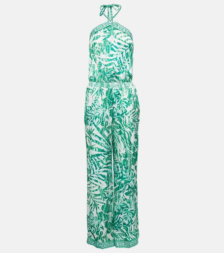 Isabelle printed halterneck jumpsuit - Poupette St Barth - Modalova