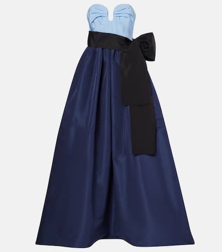 Belted silk bustier gown - Carolina Herrera - Modalova